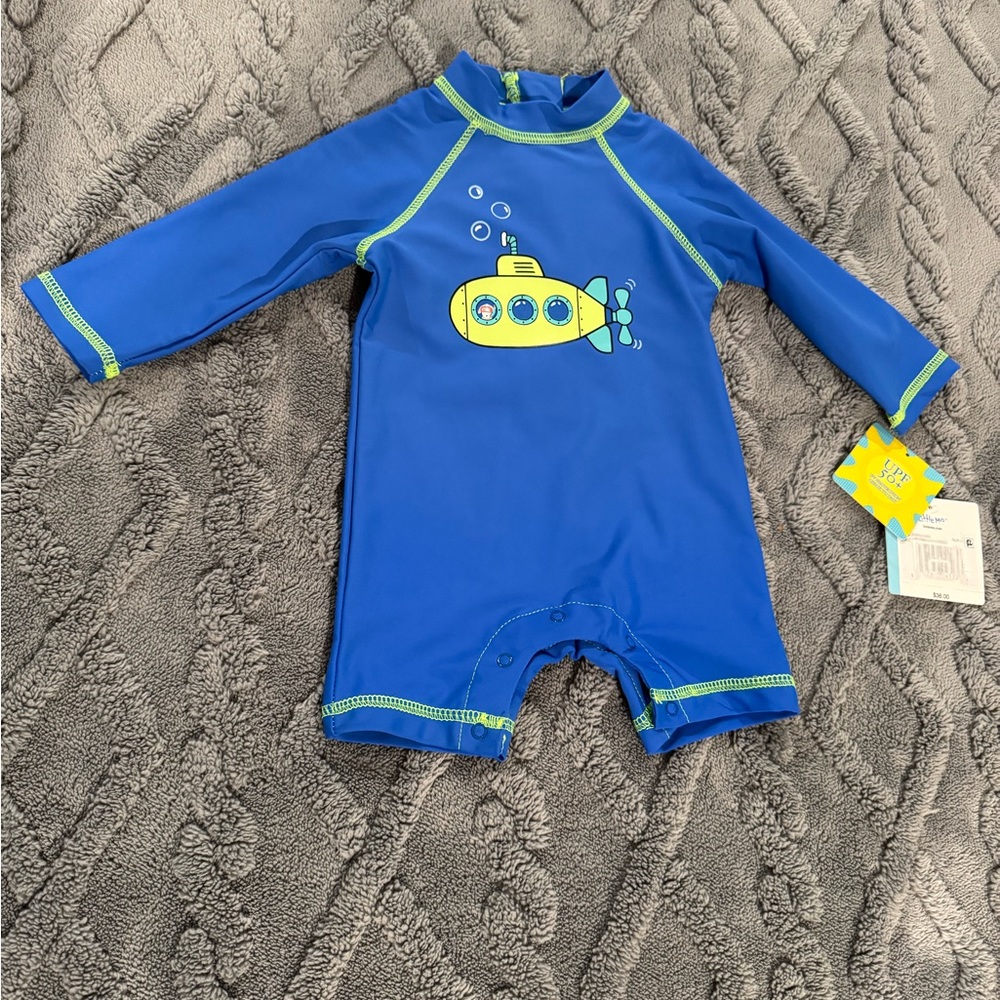 Little Me Baby Swimsuit with Submarine Design